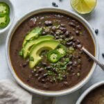 Spicy Vegan Black Bean Soup